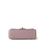 24P Light Pink Lambskin Quilted Mini Top Handle LGHW - Image 3