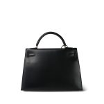 Kelly 32 Black Box Calfskin Gold Plated U Circle Stamp - Image 11