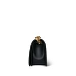 Black Lambskin Quilted Old Medium Boy Bag Aged Gold Hardware - Image 4