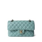 20C Tiffany Blue Small Classic Flap Light Gold Hardware