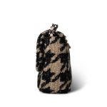 19K Beige/Black Tweed Quilted Houndstooth 19 Flap Small MHW - Image 3