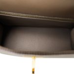 Kelly Sellier 28 Etoupe Epsom Gold Plated Y Stamp - Image 15