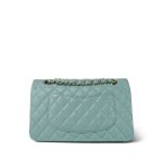 Tiffany Blue Caviar Quilted Classic Flap Medium Light Gold Hardware - Image 2