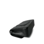 Black Caviar Quilted Medium Classic Flap Silver Hardware - Image 9