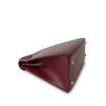 Kelly 28 Rouge H Box Calfskin Gold Plated Z Circle Stamp - Image 16