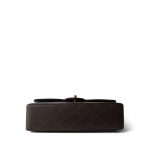 Brown Lambskin Quilted Classic Flap Medium Gold Hardware - Image 7