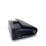Navy Lambskin Quilted Medium Classic Flap GHW - Image 5