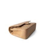 Vintage Beige Lambskin Quilted Medium Classic Flap Gold Hardware - Image 5
