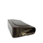 Bronze/Burgundy Alligator Single Flap Jumbo Ruthenium Hardware - Image 15