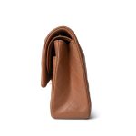 22S Caramel Lambskin Quilted Classic Flap Medium LGHW - Image 2