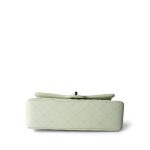 22C Light Green Caviar Quilted Classic Flap Small LGHW - Image 6