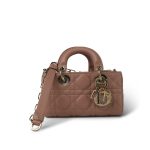 Lady D-Joy Rose des Vents Lambskin Cannage Micro - Image 15