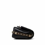 23B Black Lambskin Quilted Mini Square Chain Around Flap Aged Gold Hardware - Image 3