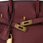 Birkin 30 Rouge H Veau Togo Gold Plated Y Stamp - Image 4