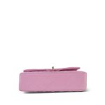 22S Pink Caviar Quilted Medium Classic Flap Light Gold Hardware - Image 4