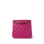 Fuchsia Caviar Quilted Mini Bucket Bag Light Gold Hardware - Image 7