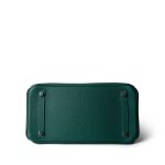 Birkin 30 Malachite Togo Palladium Plated C Stamp - Image 12