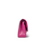 24A Pink/Fuchsia Caviar Quilted Classic Flap Medium Light Gold Hardware - Image 5