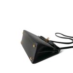 Mini Kelly Sellier Black Box Calfskin Gold Plated (Q) Stamp - Image 10