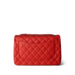 19C Red Caviar Quilted Classic Flap Jumbo LGHW - Image 3