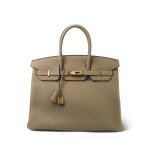 Birkin 35 Beige Marfa Togo Gold Plated W Stamp