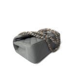 20C Grey Caviar Quilted Classic Flap Small LGHW - Image 9