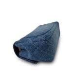 24S Blue Denim Quilted Mini Rectangular Flap Aged Gold Hardware - Image 9