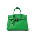 Hermes Birkin 30 Bambou Togo Palladium Plated [R] Stamp - Image 4