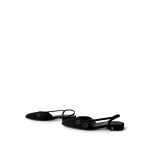 23K Chanel Black Denim Embossed Slingbacks Size 37 - Image 7