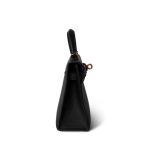 Mini Kelly Sellier Black Veau Epsom Gold Plated Hardware D Stamp - Image 12
