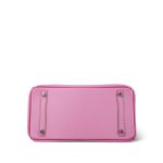 Birkin 30 Bi Color Bubblegum Chèvre Pink Palladium Plated P Square Stamp - Image 7