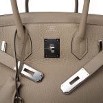 Birkin 30 Trench Togo Palladium Plated U Stamp - Image 13