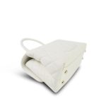 21A White Caviar Quilted Small Coco Handle LGHW - Image 13