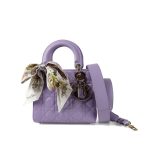 My ABC Lady Dior Lilac Cannage Lambskin Small - Image 8