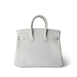Birkin 25 Gris Pale Togo Gold Plated B Stamp - Image 8