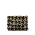 19K Beige/Black Tweed Shearling O-Case Pouch - Image 5
