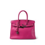 Birkin 30 (Candy Model) Rose Tyrien / Rubis Veau Epsom Leather Palladium Plated P Square Stamp - Image 5