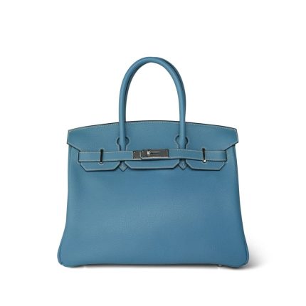 Birkin 30 Blue Jean Togo Palladium Plated [E] Stamp