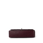 Burgundy / Wine Lambskin Quilted Classic Flap Medium GHW - Image 6
