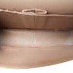 Dark Beige / Caramel Lambskin Quilted Jumbo Classic Flap Light Gold Hardware - Image 11