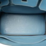 Birkin 30 Blue Jean Togo Palladium Plated [E] Stamp - Image 10
