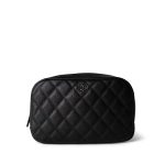 22C Black Caviar Quilted Cosmetic Pouch LGHW