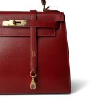 Kelly Sellier 28 Rouge Garange Courchevel Gold Plated G Square Stamp - Image 6