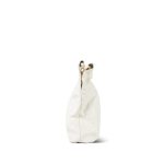 22S White Calfskin Quilted 22 Medium Hobo Bag Black/Aged Gold Hardware - Image 14