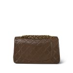 Brown Lambskin Quilted Classic Flap Small Gold Hardware - Image 7
