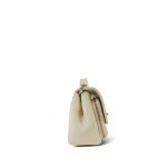 Ivory Caviar Quilted Business Affinity Flap Small Light Gold Hardware - Image 5