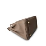 Birkin 25 Etoupe Togo Gold Plated B Stamp - Image 11