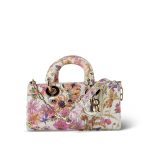 Calfskin Embroidered Butterfly Printed Lady D-Joy Multicolor - Image 14