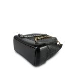 Black Aged Calfskin Quilted Gabrielle Backpack Small Mixed Hardware - Image 11