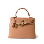Kelly 28 Sellier Naturel Courchevel Gold Plated [A] Stamp - Image 17
